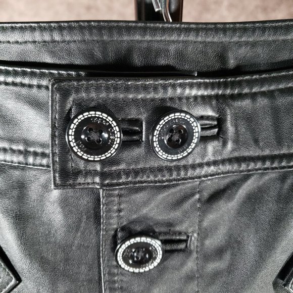 Red By Marc Ecko Leather Skirt - Picture 4 of 10